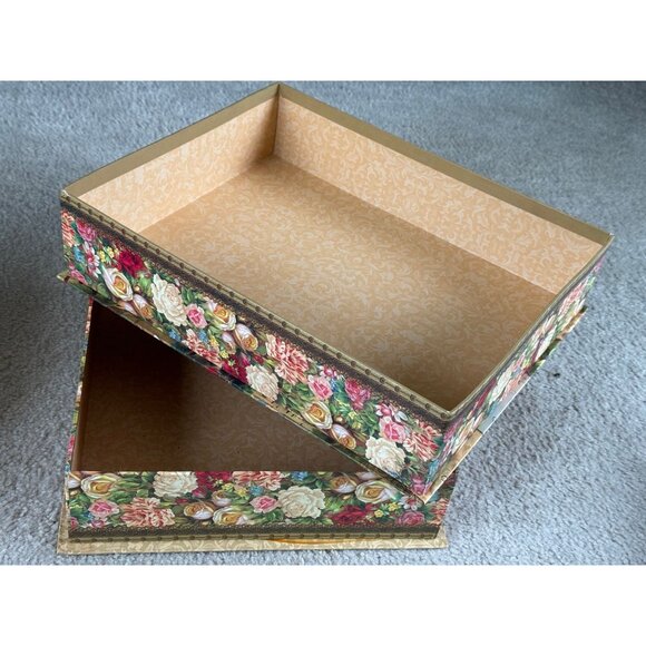 Vintage Punch Studio Eiffel Tower Paris Keepsake Note Card Top Box 15" x 12" x 4 - Picture 6 of 8